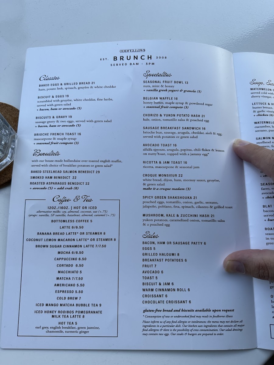 Oddfellows Café + Bar Menu - Image 4